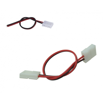 Uniónes rápidas para tiras de LED, uno o dos conectores, 15 cms de cable 